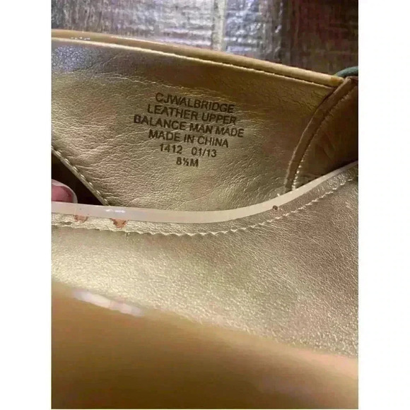 Circa joan David luxe leather upper wedge sandals Sz 8.5 - Picture 6 of 6